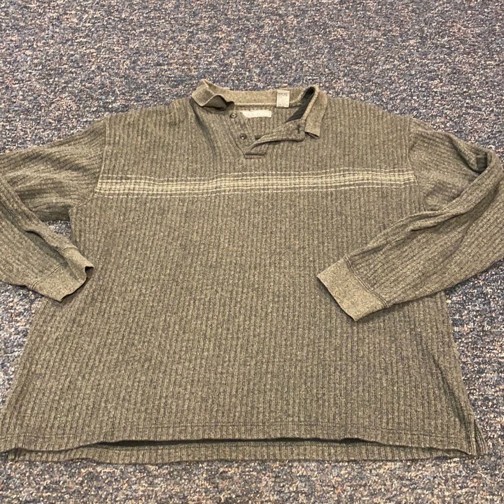 Pierre Cardin Gray Cotton Sweater sz. XL